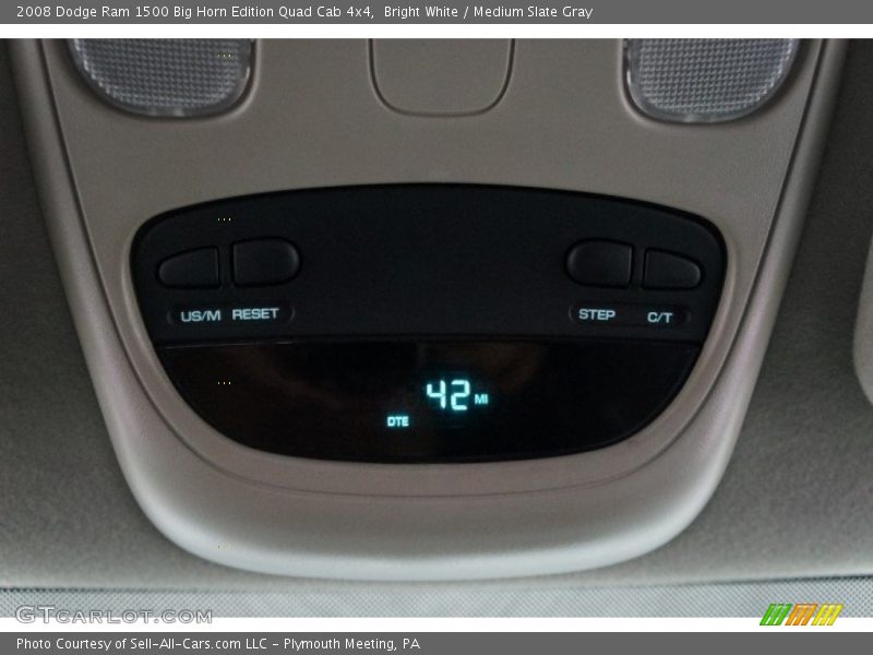 Bright White / Medium Slate Gray 2008 Dodge Ram 1500 Big Horn Edition Quad Cab 4x4