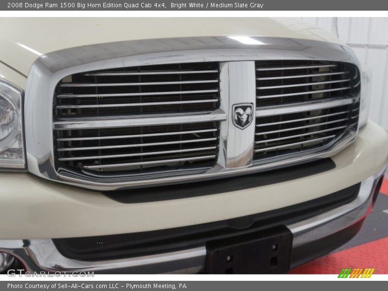Bright White / Medium Slate Gray 2008 Dodge Ram 1500 Big Horn Edition Quad Cab 4x4
