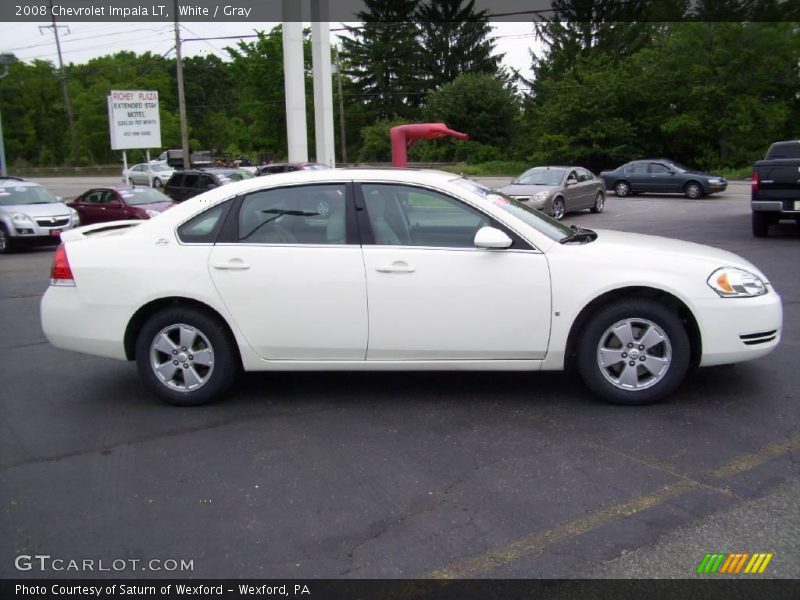White / Gray 2008 Chevrolet Impala LT