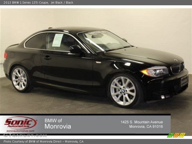 Jet Black / Black 2013 BMW 1 Series 135i Coupe