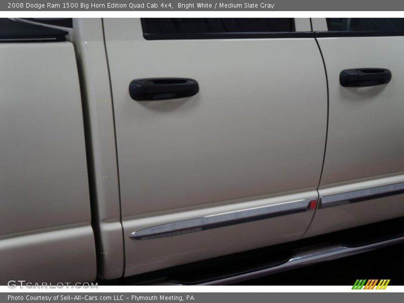Bright White / Medium Slate Gray 2008 Dodge Ram 1500 Big Horn Edition Quad Cab 4x4