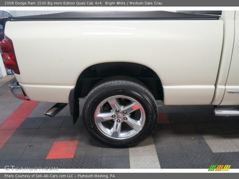 Bright White / Medium Slate Gray 2008 Dodge Ram 1500 Big Horn Edition Quad Cab 4x4