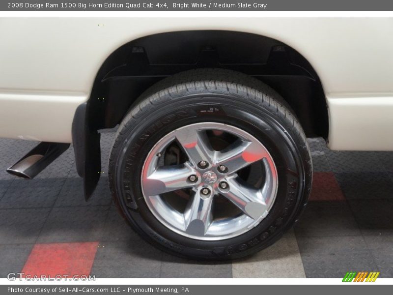 Bright White / Medium Slate Gray 2008 Dodge Ram 1500 Big Horn Edition Quad Cab 4x4