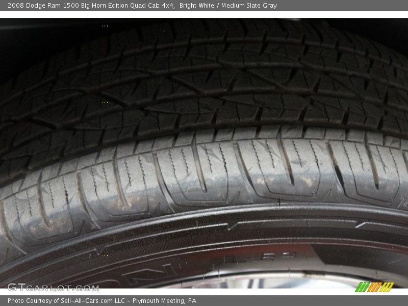 Bright White / Medium Slate Gray 2008 Dodge Ram 1500 Big Horn Edition Quad Cab 4x4