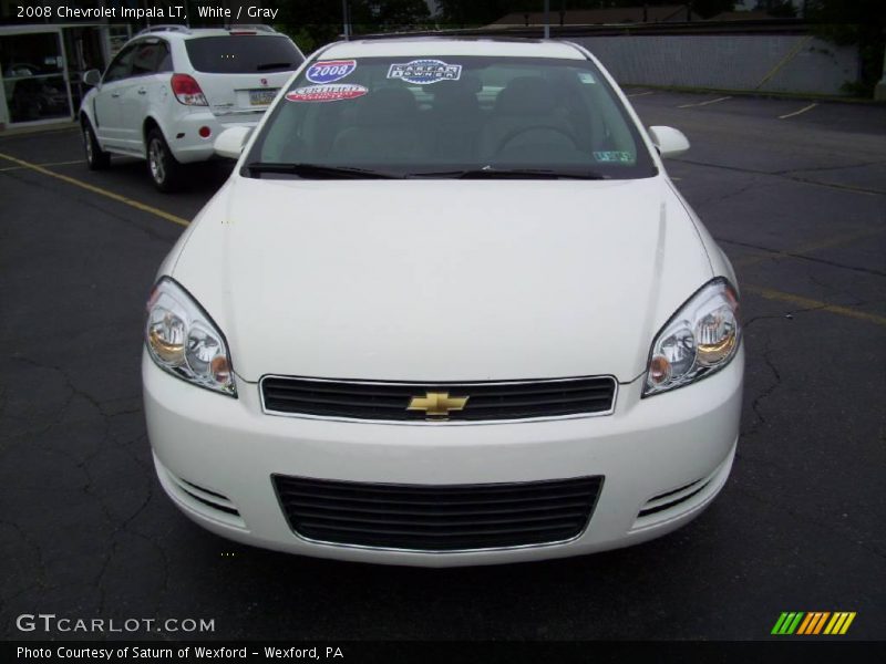 White / Gray 2008 Chevrolet Impala LT
