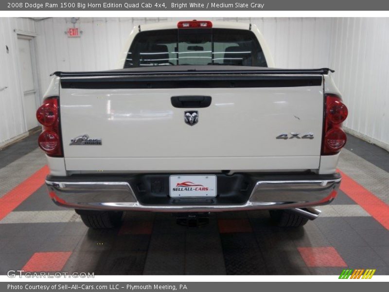 Bright White / Medium Slate Gray 2008 Dodge Ram 1500 Big Horn Edition Quad Cab 4x4