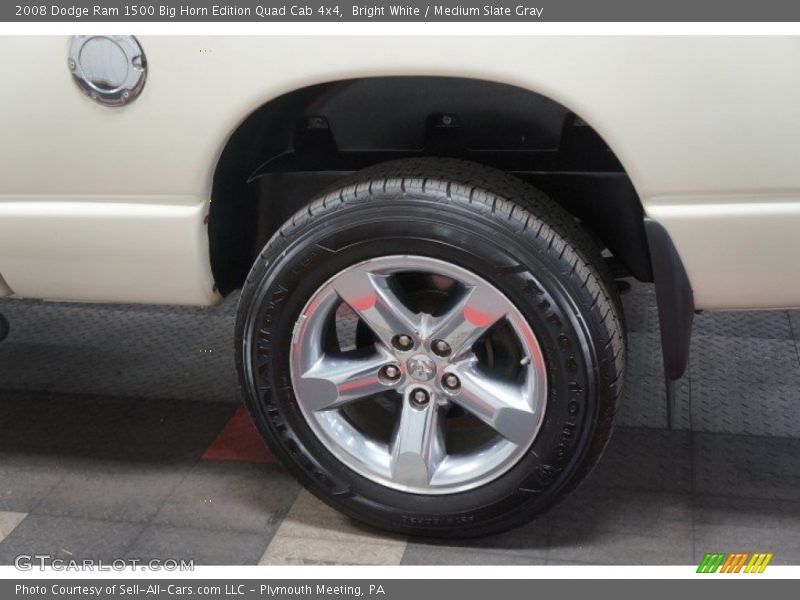 Bright White / Medium Slate Gray 2008 Dodge Ram 1500 Big Horn Edition Quad Cab 4x4