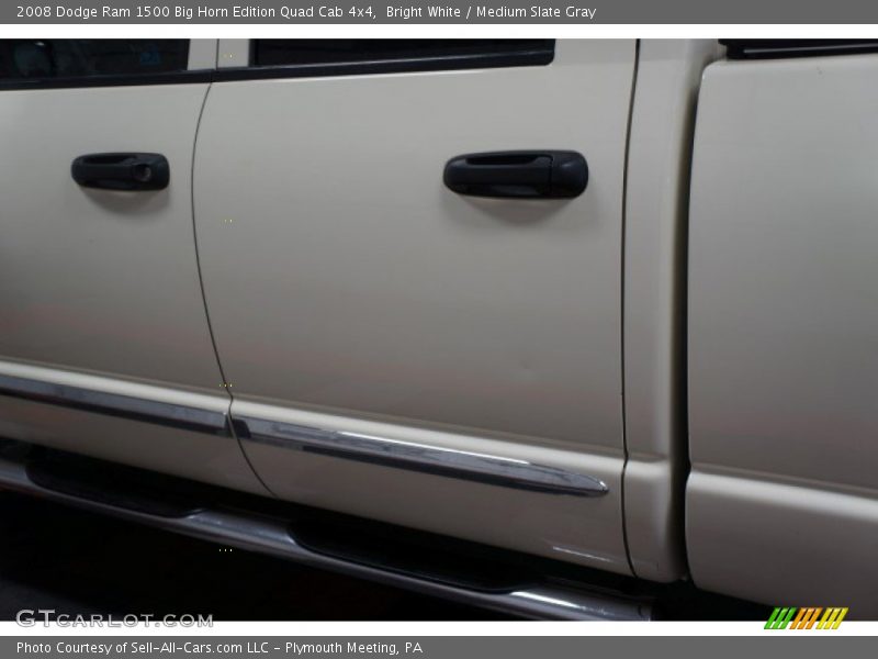 Bright White / Medium Slate Gray 2008 Dodge Ram 1500 Big Horn Edition Quad Cab 4x4