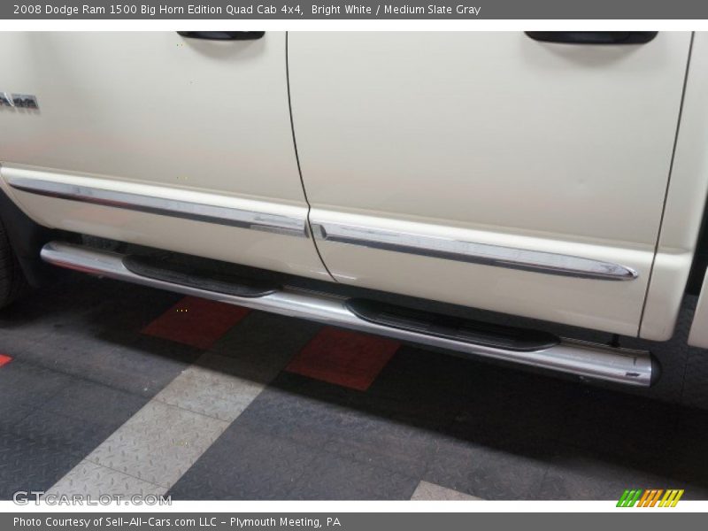 Bright White / Medium Slate Gray 2008 Dodge Ram 1500 Big Horn Edition Quad Cab 4x4