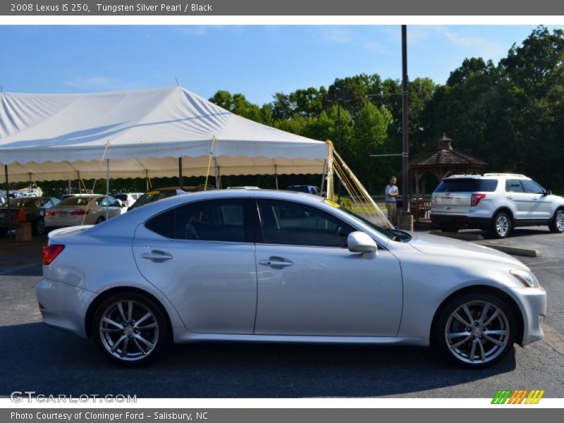 Tungsten Silver Pearl / Black 2008 Lexus IS 250