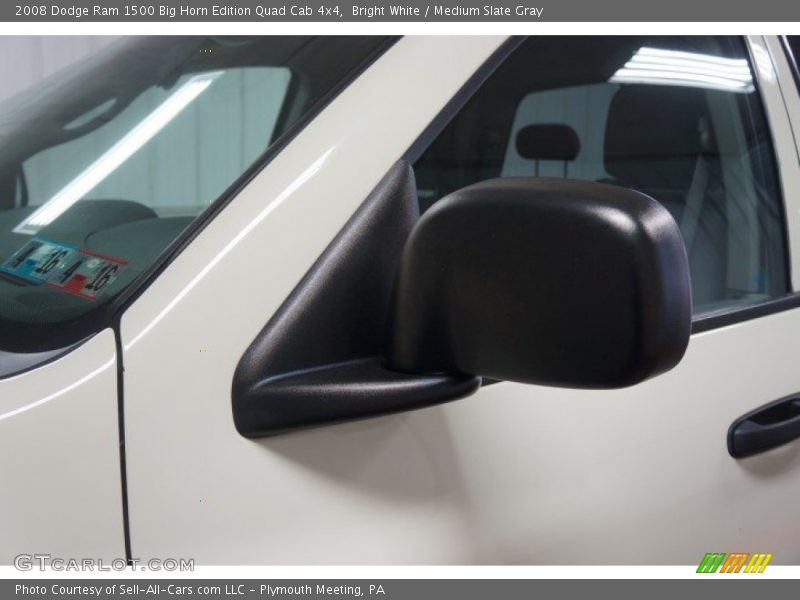 Bright White / Medium Slate Gray 2008 Dodge Ram 1500 Big Horn Edition Quad Cab 4x4