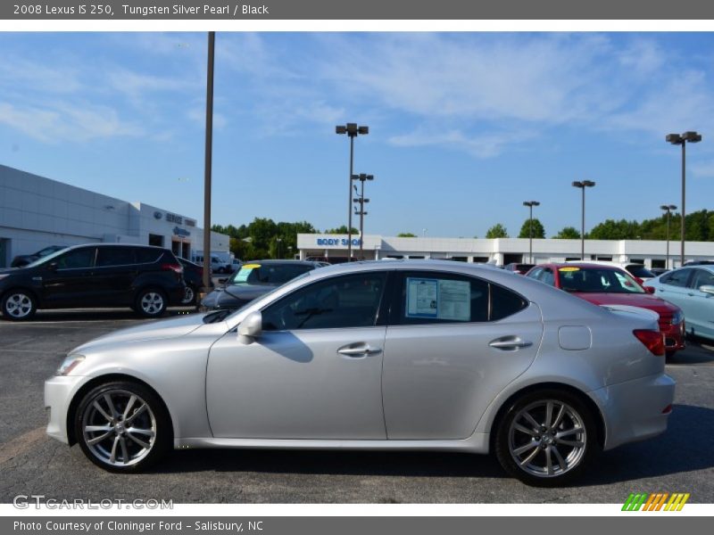 Tungsten Silver Pearl / Black 2008 Lexus IS 250