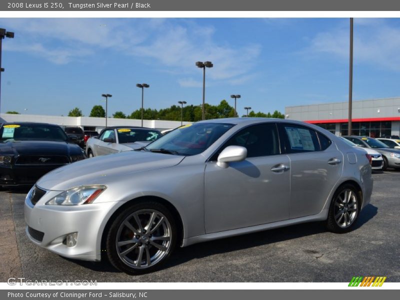 Tungsten Silver Pearl / Black 2008 Lexus IS 250