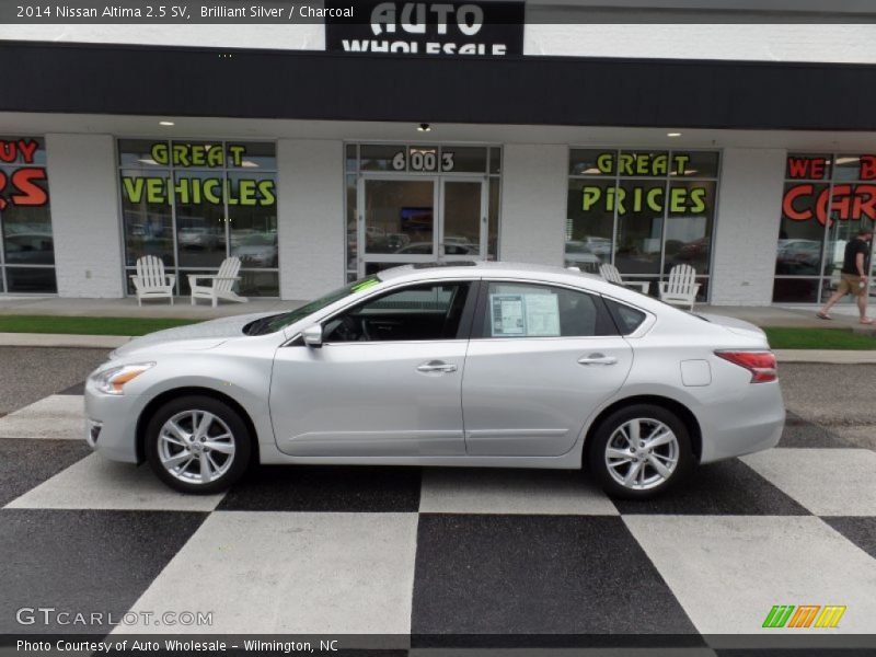 Brilliant Silver / Charcoal 2014 Nissan Altima 2.5 SV