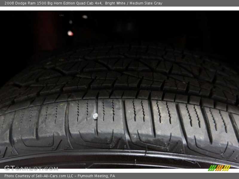Bright White / Medium Slate Gray 2008 Dodge Ram 1500 Big Horn Edition Quad Cab 4x4