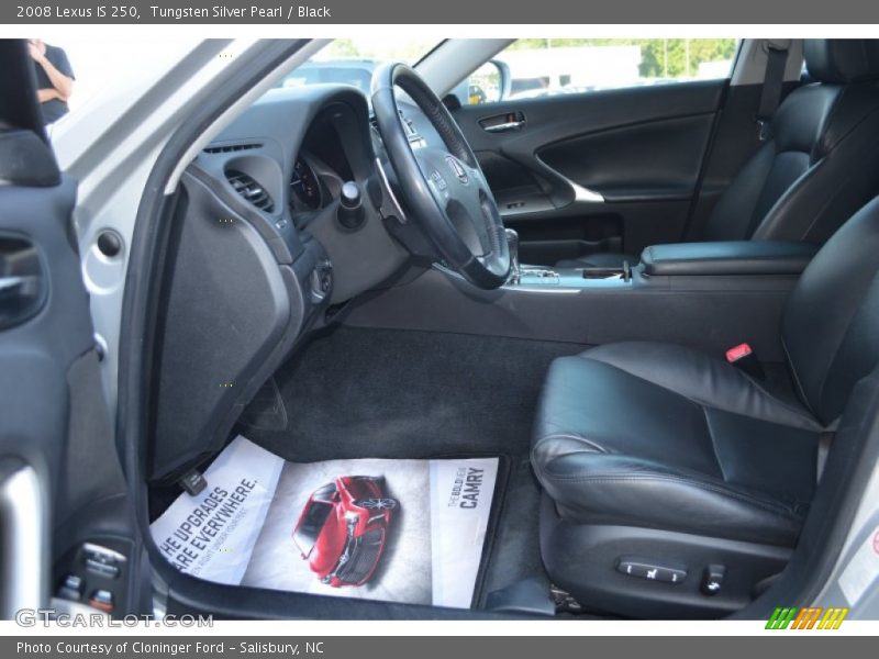 Tungsten Silver Pearl / Black 2008 Lexus IS 250