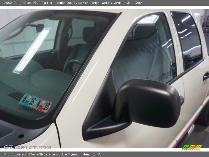 Bright White / Medium Slate Gray 2008 Dodge Ram 1500 Big Horn Edition Quad Cab 4x4