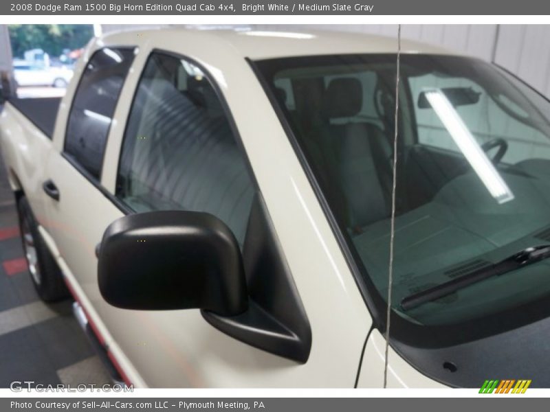 Bright White / Medium Slate Gray 2008 Dodge Ram 1500 Big Horn Edition Quad Cab 4x4