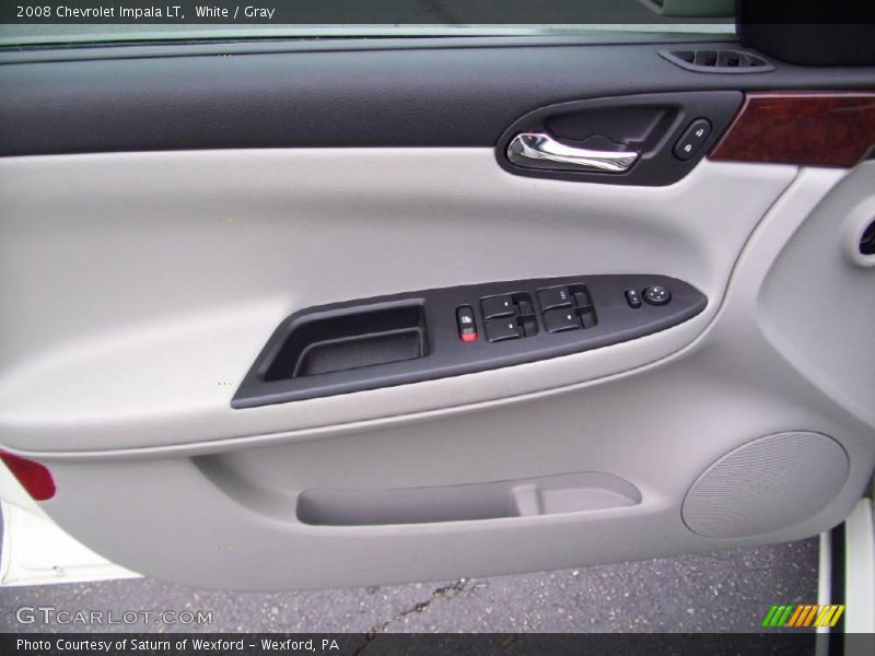 White / Gray 2008 Chevrolet Impala LT