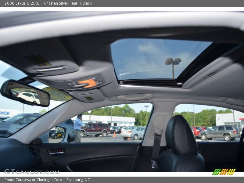 Tungsten Silver Pearl / Black 2008 Lexus IS 250