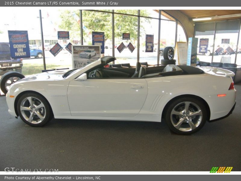 Summit White / Gray 2015 Chevrolet Camaro LT/RS Convertible