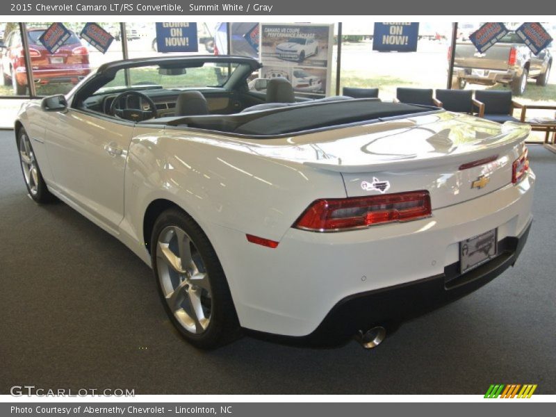 Summit White / Gray 2015 Chevrolet Camaro LT/RS Convertible