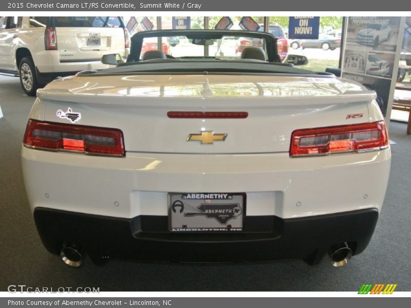 Summit White / Gray 2015 Chevrolet Camaro LT/RS Convertible