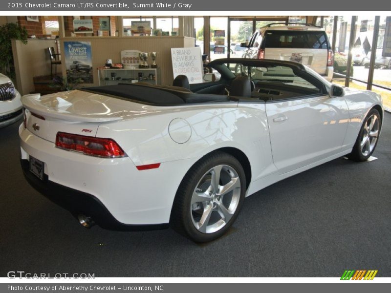 Summit White / Gray 2015 Chevrolet Camaro LT/RS Convertible