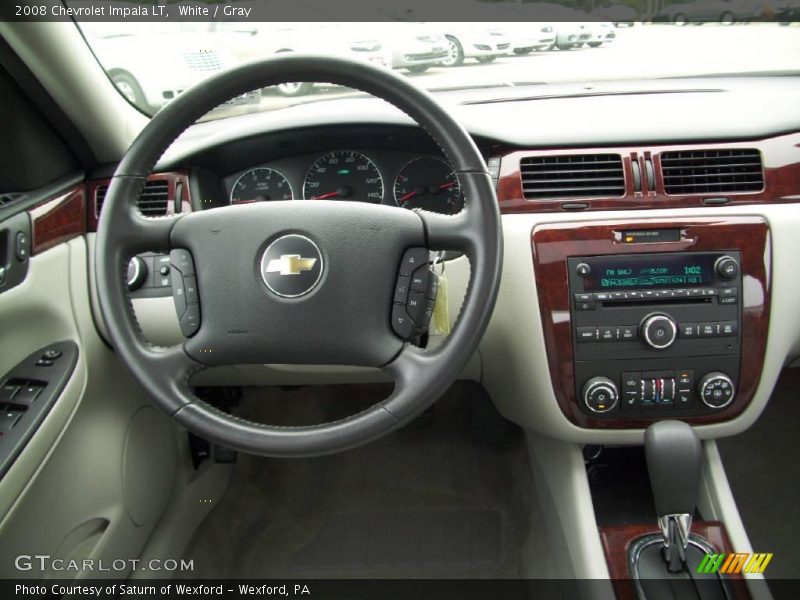 White / Gray 2008 Chevrolet Impala LT