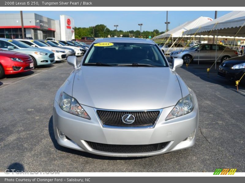 Tungsten Silver Pearl / Black 2008 Lexus IS 250