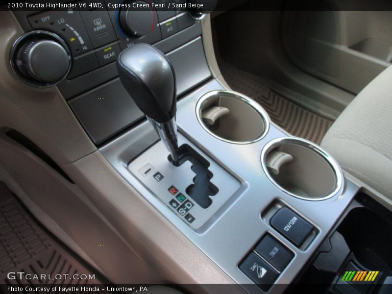 Cypress Green Pearl / Sand Beige 2010 Toyota Highlander V6 4WD