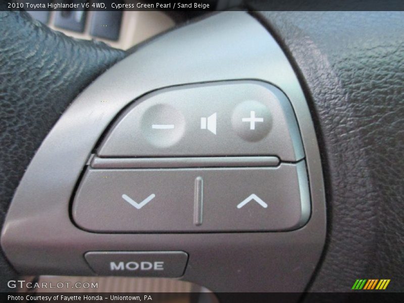 Cypress Green Pearl / Sand Beige 2010 Toyota Highlander V6 4WD