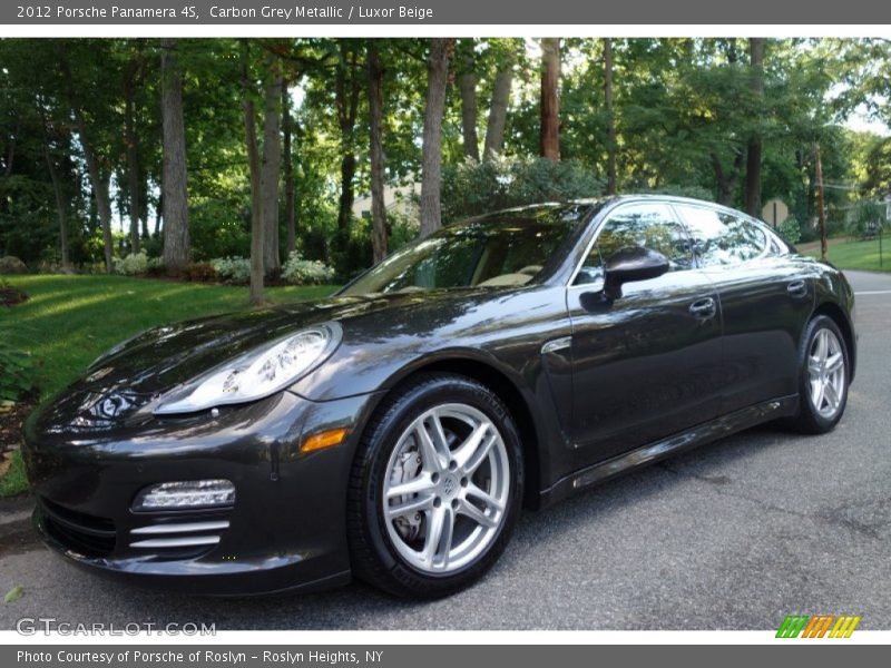 Carbon Grey Metallic / Luxor Beige 2012 Porsche Panamera 4S