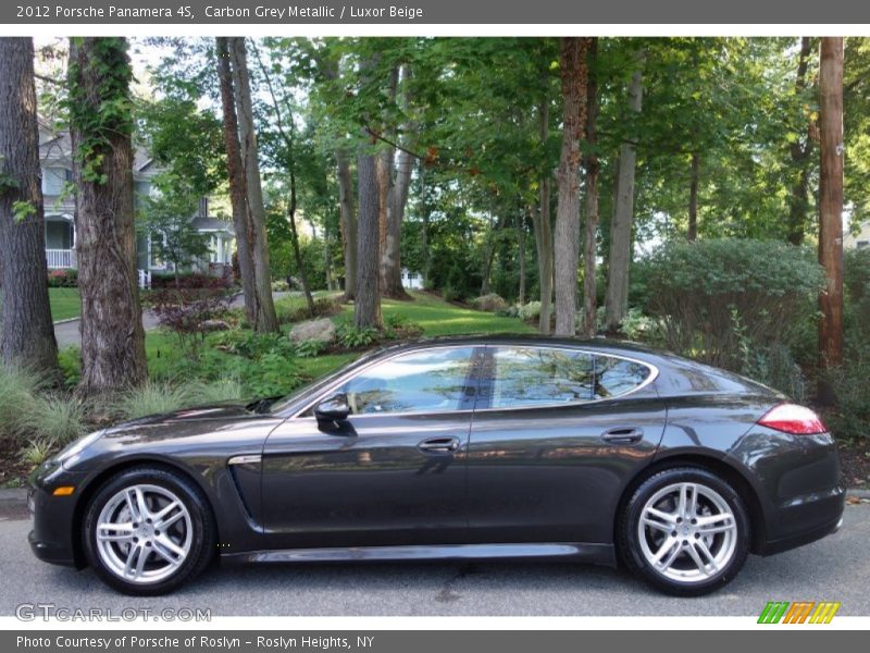 Carbon Grey Metallic / Luxor Beige 2012 Porsche Panamera 4S
