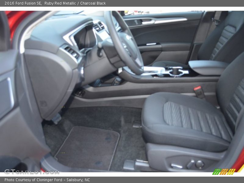 Ruby Red Metallic / Charcoal Black 2016 Ford Fusion SE