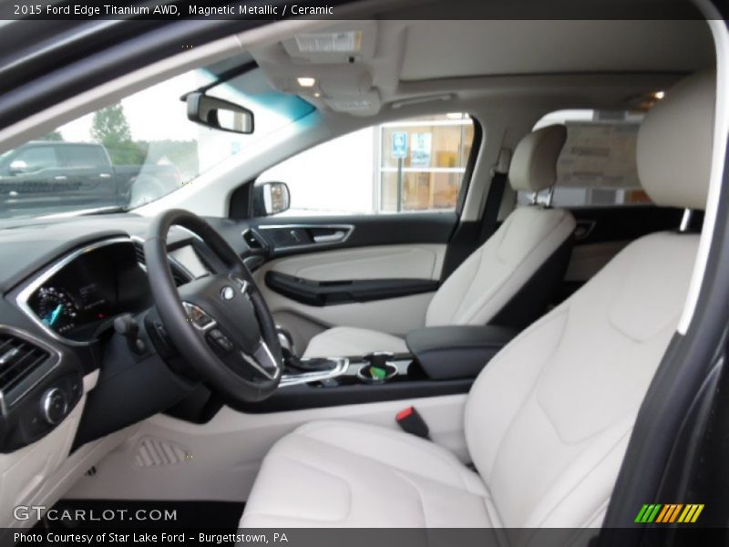 Front Seat of 2015 Edge Titanium AWD