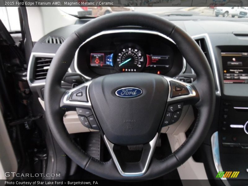  2015 Edge Titanium AWD Steering Wheel