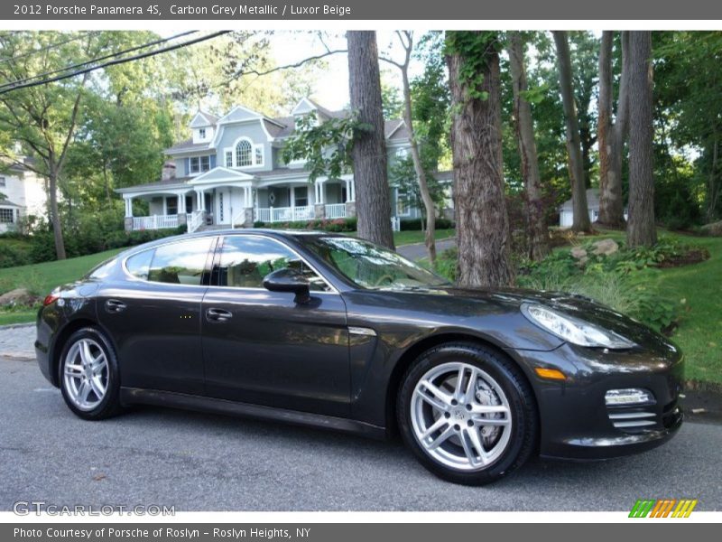 Carbon Grey Metallic / Luxor Beige 2012 Porsche Panamera 4S