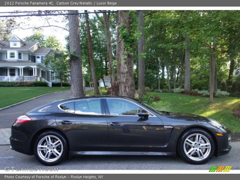 Carbon Grey Metallic / Luxor Beige 2012 Porsche Panamera 4S