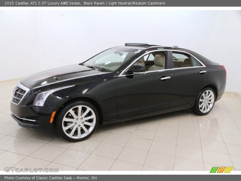 Black Raven / Light Neutral/Medium Cashmere 2015 Cadillac ATS 2.0T Luxury AWD Sedan