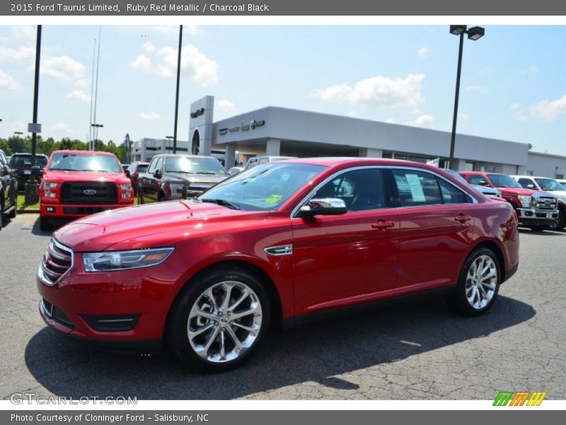 Ruby Red Metallic / Charcoal Black 2015 Ford Taurus Limited