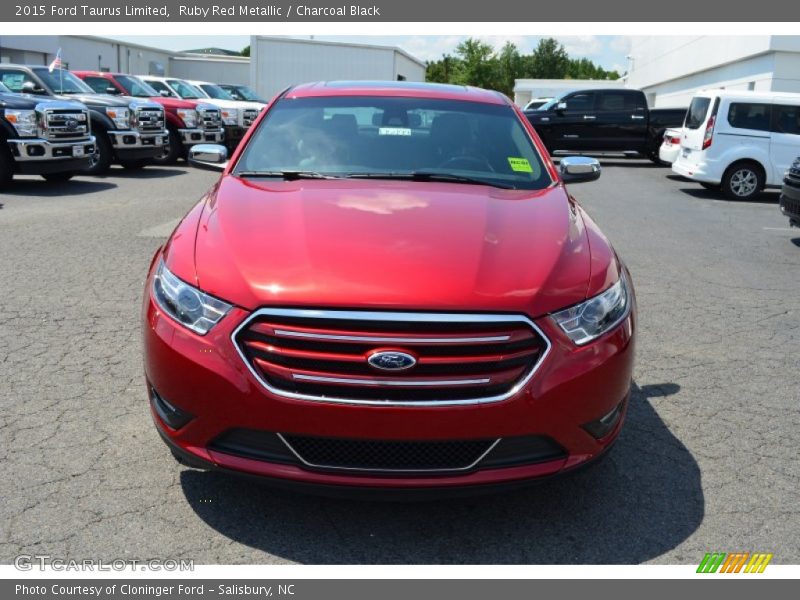 Ruby Red Metallic / Charcoal Black 2015 Ford Taurus Limited