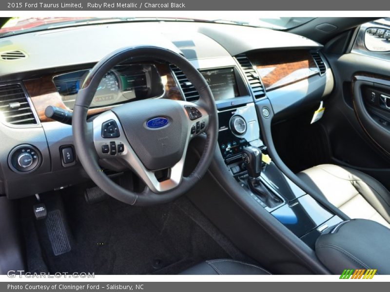 Ruby Red Metallic / Charcoal Black 2015 Ford Taurus Limited