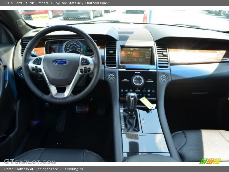 Ruby Red Metallic / Charcoal Black 2015 Ford Taurus Limited