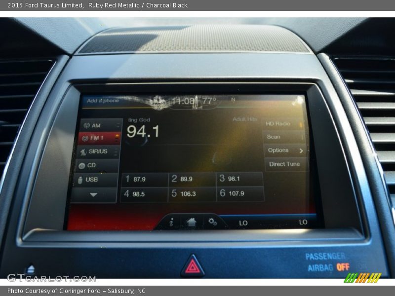 Ruby Red Metallic / Charcoal Black 2015 Ford Taurus Limited