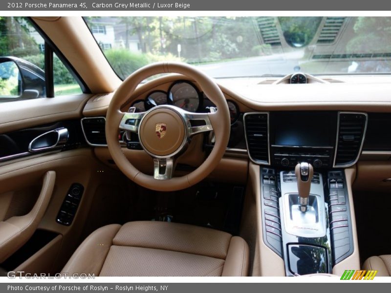 Carbon Grey Metallic / Luxor Beige 2012 Porsche Panamera 4S