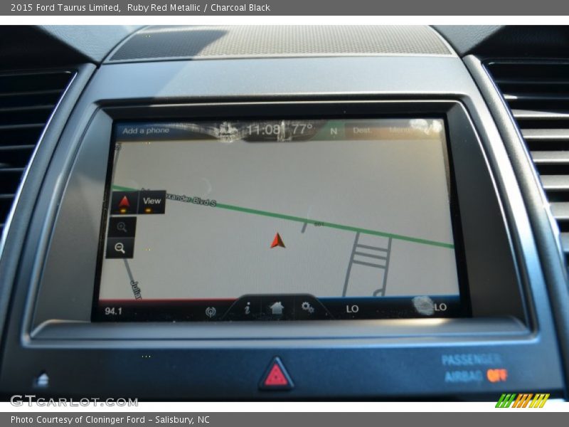 Ruby Red Metallic / Charcoal Black 2015 Ford Taurus Limited