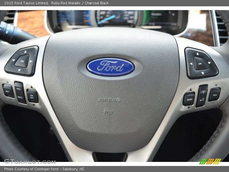 Ruby Red Metallic / Charcoal Black 2015 Ford Taurus Limited