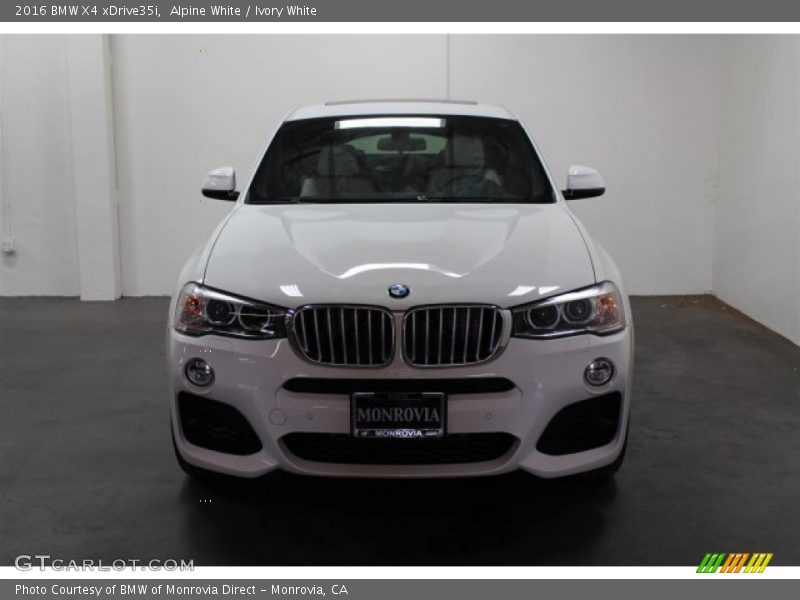 Alpine White / Ivory White 2016 BMW X4 xDrive35i