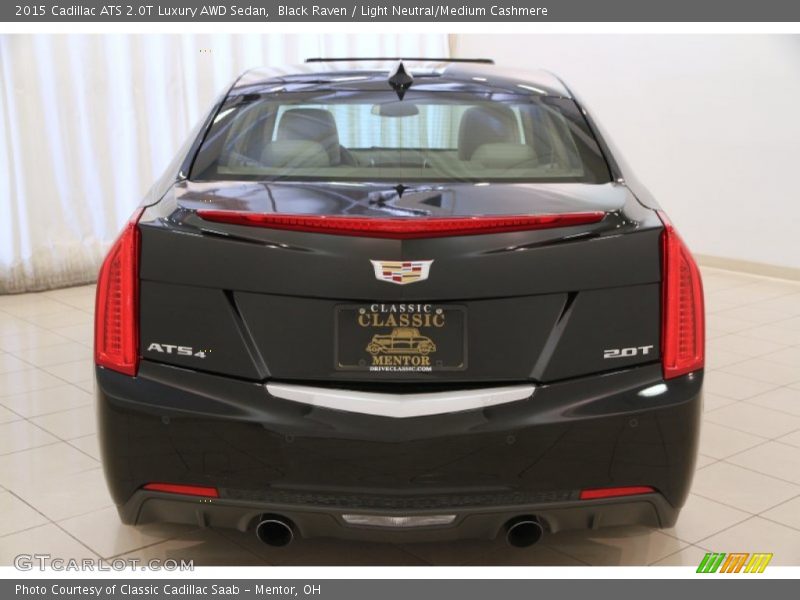 Black Raven / Light Neutral/Medium Cashmere 2015 Cadillac ATS 2.0T Luxury AWD Sedan